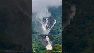 Dudhsagar Falls Goa whatsappstatus Still loving you song love scorpion 80s englishsongs [upl. by Rouvin]