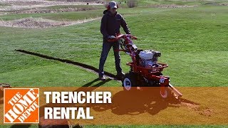 Trencher Rental  The Home Depot Rental [upl. by Shuping]