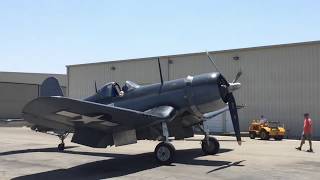 F4U Corsair Startup 2 [upl. by Engdahl]