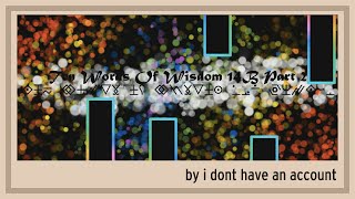 Ten Words of Wisdom 14B part 2 [upl. by Buckels]