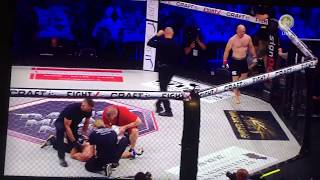 MMA Fighter Mark O Madsen gets Incredible KO in the first Round against Dez Parker [upl. by Inalawi]