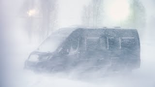 SNOW STORM amp BLIZZARD Van Life Winter Camping TOP 5 Surviving Freezing Extreme Weather vanlife [upl. by Naejeillib]