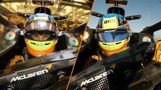 The MCL38 Takes To Track Onboard Driver View With Oscar Piastri  2024 McLaren F1 Car [upl. by Kcirtap]