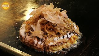 신촌 박스퀘어 │ 오코노미야끼 │ Okonomiyaki │ 한국 길거리 음식 │ Japanese Street Food in Korea [upl. by Roseanne584]