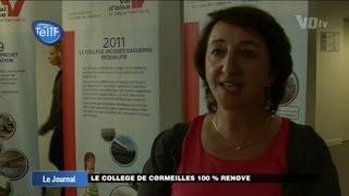 Le collège de CormeillesenParisis entièrement rénové [upl. by Dympha]