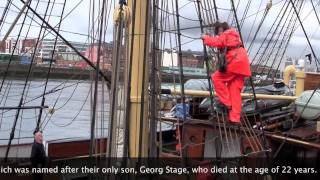 Georg Stage Tall Ship Visits The Dublin Maritime Festival [upl. by Annavaj427]