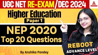 Higher Education UGC NET 2024  NEP 2020 By Anshika Maam [upl. by Alliuqa]