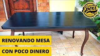 Renové Una Mesa Con Resina Epoxica Con Muy Poco Dinero 💵 [upl. by Marou]