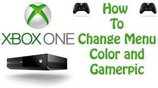 Xbox One Tutorial  How To Change Menu Color and Gamerpic [upl. by Aikit]