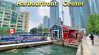 Toronto HARBOURFRONT Centre Walk  Lakeshore Boardwalk Downtown Toronto  Ambience [upl. by Robbert672]