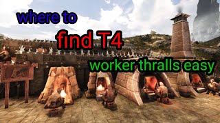 Easy tier 4 worker thralls conan exiles 2023 guide [upl. by Atsuj]