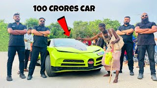 Fake Billionaire Beggar In 100 Crores Bugatti Car Prank 😜 100 करोड़ की कार से हड़कंप मच गया [upl. by Voltz]