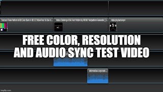 Free Color Resolution and Audio Sync Test Video [upl. by Jillayne]