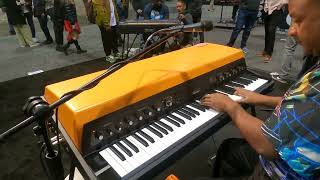 Kris Nicholson Playing The New Rhodes MK8 at NAMM 2023 VIDEO 2 [upl. by Tena]