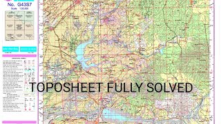 ICSE GEOGRAPHY CLASS 10 TOPOSHEET G43S7 EXPLAINED [upl. by Idnat]