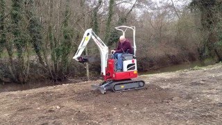 First Try Of The New Takeuchi TB210R Mini Excavator [upl. by Mccormick989]