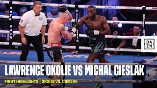 FIGHT HIGHLIGHTS  Lawrence Okolie vs Michal Cieslak [upl. by Nerradal]