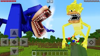 I Found NEW SHIN SONIC vs SUPER SHIN SONIC in Minecraft Pocket Edition [upl. by Emerick]