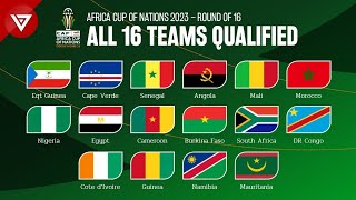 🟢 All Teams Qualified Round of 16 Africa Cup of Nations 2023 2024  Round of 16 Draw Results [upl. by Francklin]