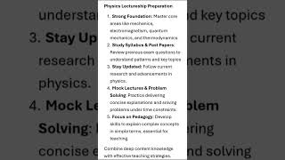 Physics Lectureship Preparation MethodFollow these Steps For Best Preparation ShortsYt Shorts [upl. by Nesyt921]