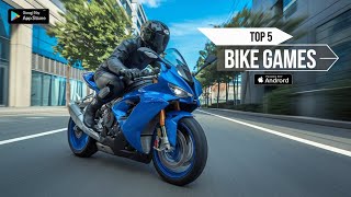 Top 5 bike driving games for android  Best bike simulator game for android on 2024 [upl. by Abernon]