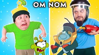 Princess Om Nom Vs Piranha Man  Parody of Om Noms Story Cut the Rope  Woa Parody [upl. by Lemuela]