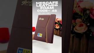 Nescafe Leather Foam 1 Date Diary  Magnetic Button  Code 48 [upl. by Giamo]