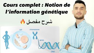 Cours complet  Notion de l’information génétique 🧬 شرح مفصل ومبسط [upl. by Newol138]