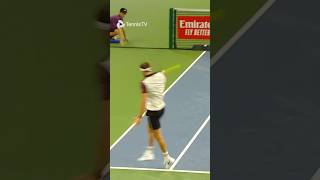 Dimitrov Unleashes Huge Backhand On The Run 🏃‍♂️ [upl. by Ahar]