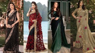 New Saree Designs 2022 Party Wear Chiffon Saree Pakistani Designer Saree [upl. by Scoville]