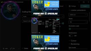 Lossless Scaling 212 losslessscaling framegeneration upscaling [upl. by Allbee]