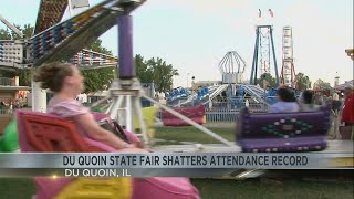 New attendance record at Du Quoin State Fair [upl. by Zsamot]