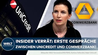 BÖRSE Insider packt aus Commerzbank in Gesprächen mit Unicredit  Aktie geht ins leichte Plus [upl. by Ydoc]