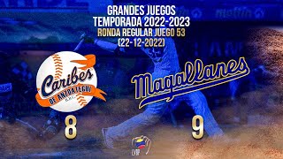 Grandes Juegos 20222023  Navegantes del Magallanes 9  Caribes de Anzoátegui 8  LVBP 22122022 [upl. by Ivana112]