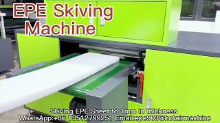 EPE Skiving Machine  EPE Splitting Machine  Foam Skiver  How to Skive EPE Sheet [upl. by Beverie]