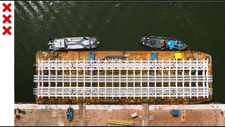 Enorme nieuwe brug vaart naar IJburg [upl. by Retsof]