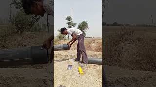 Pipe joint for agriculture irrigation plumbing irrigation viralvideo [upl. by Eaneg]