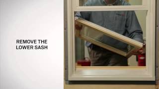 Replacing the Sash on 400 Series TiltWash DoubleHung Windows  Andersen Windows [upl. by Peyton505]