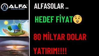 ALFA SOLUR HEDEF FİYAT  ORTADOĞUDA SAVAŞ  BORSADAN KAÇIŞ [upl. by Aelram744]