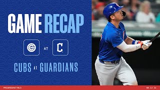 Cubs vs Guardians Game Highlights  81224 [upl. by Angelia723]