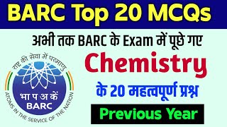 BARC Previous Year Question Paper  BARC Plant Operator Question Paper  BARC Chemistry Question Pap [upl. by Aela]