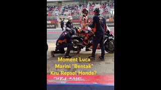 Moment Luca Marini quotBentakquot Kru Repsol Honda motogp [upl. by Georgie]