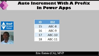 Auto increment with Prefix In Power Apps [upl. by Eldreeda]