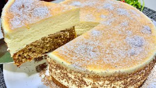 You have never tried such a delicious cake WITHOUT flour Philadelphia baked cheesecake [upl. by Thorwald44]