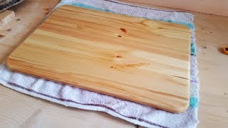 Разделочная доска из дерева своими руками  Make a wood cutting board [upl. by Emia]