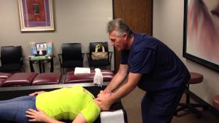 Your Houston Chiropractor Dr Gregory Johnson Shows a YouTuber Getting Treatment For Hiatal Hernia [upl. by Viole677]