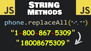 Useful JavaScript STRING METHODS 🧵 [upl. by Aztiley939]