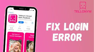 Fix Login Error Tellonym App  2021 [upl. by Iona]