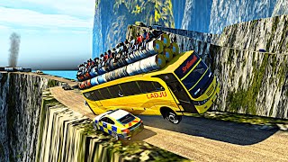 Overload Bus Driving in Most Dangerous Extreme Road Part05  Euro Truck Simulator 2 [upl. by Lemmy]