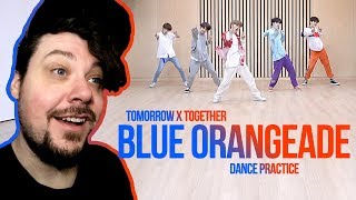 Mikey Reacts to TXT 투모로우바이투게더 ‘Blue Orangeade’ Dance Practice [upl. by Yelahs388]